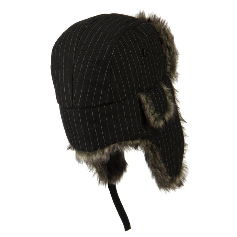 Big Size Wool Pinstripe Trooper Hat