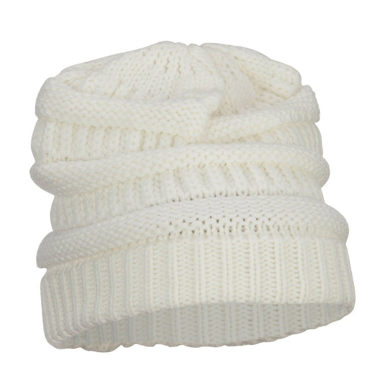 Women's Patterned Knit Beanie Cap