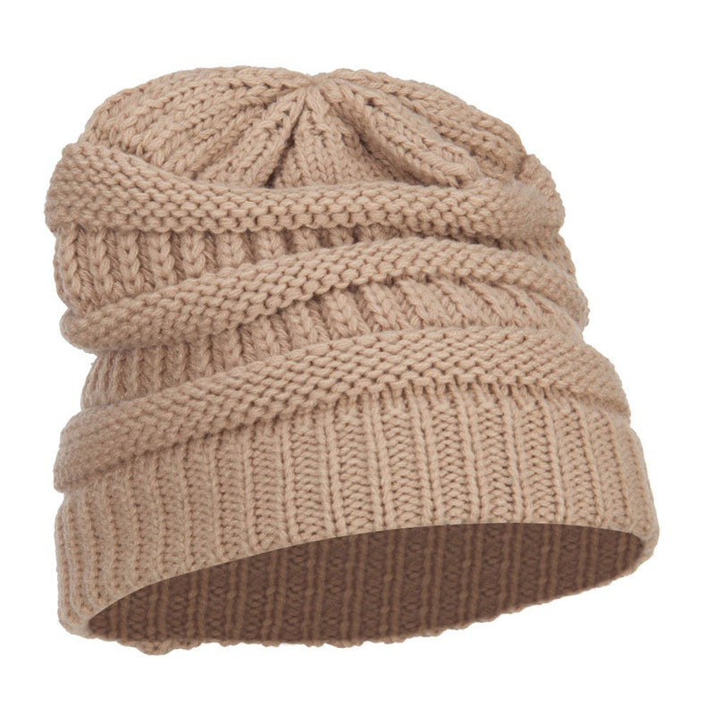 Women's Patterned Knit Beanie Cap