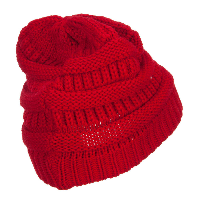 Women's Patterned Knit Beanie Cap