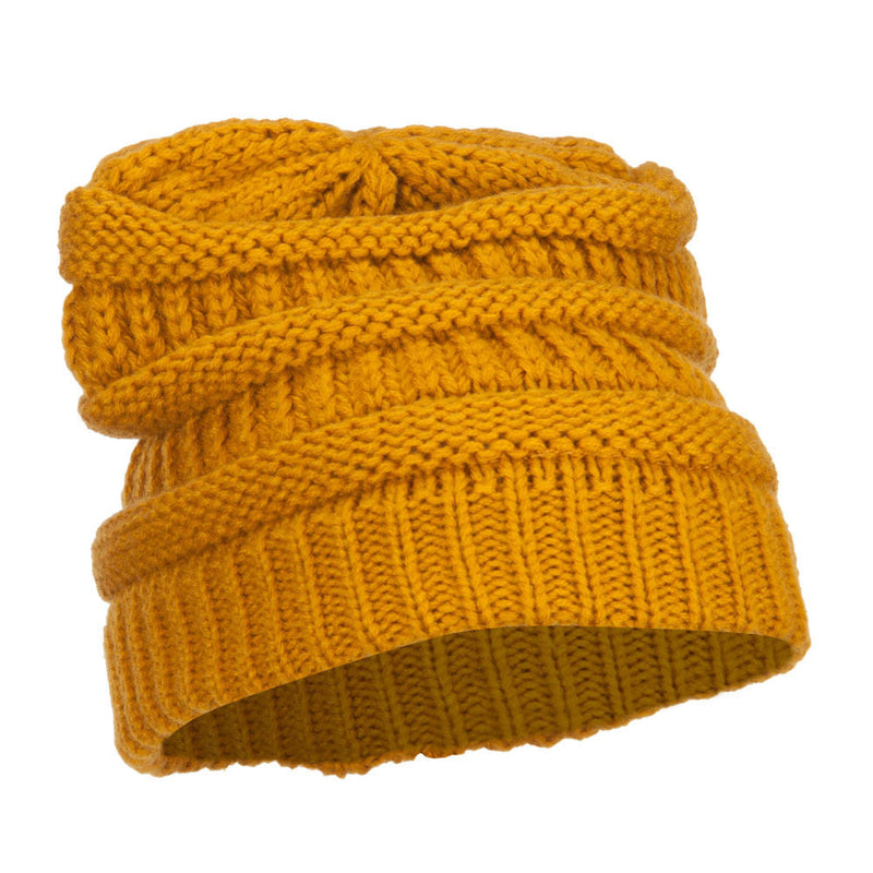 Women's Patterned Knit Beanie Cap