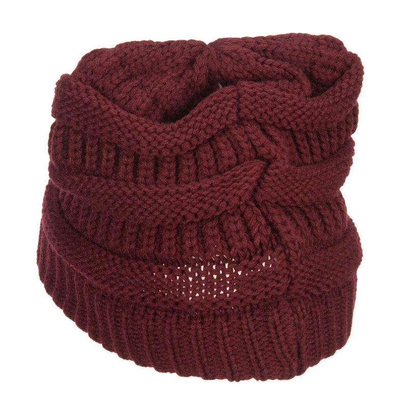 Women's Patterned Knit Beanie Cap