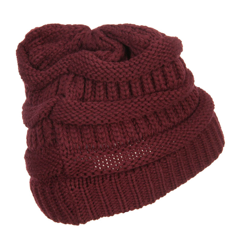Women's Patterned Knit Beanie Cap