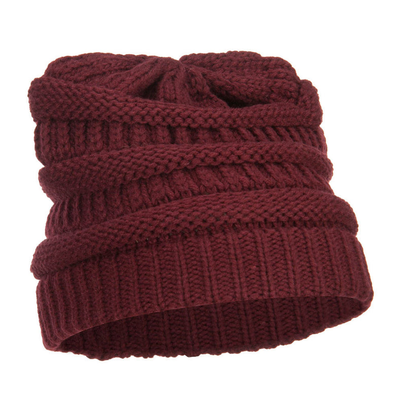 Women's Patterned Knit Beanie Cap