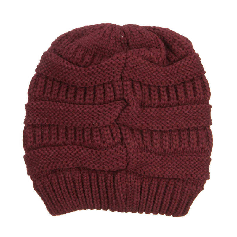 Women's Patterned Knit Beanie Cap