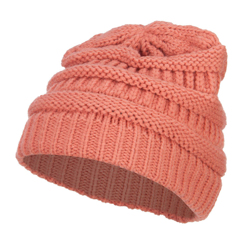 Women's Patterned Knit Beanie Cap