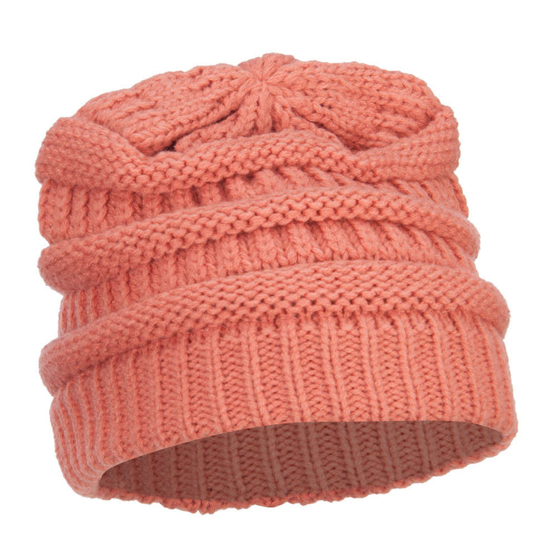 Women's Patterned Knit Beanie Cap