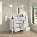 James Martin Lorelai 48" Single Bathroom Vanity, Bright White