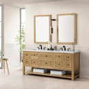 James Martin Breckenridge 72" Double Bathroom Vanity, Light Natural Oak