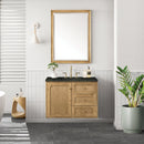 James Martin Laurent 36" Dual Mount Single Bathroom Vanity, Light Natural Oak