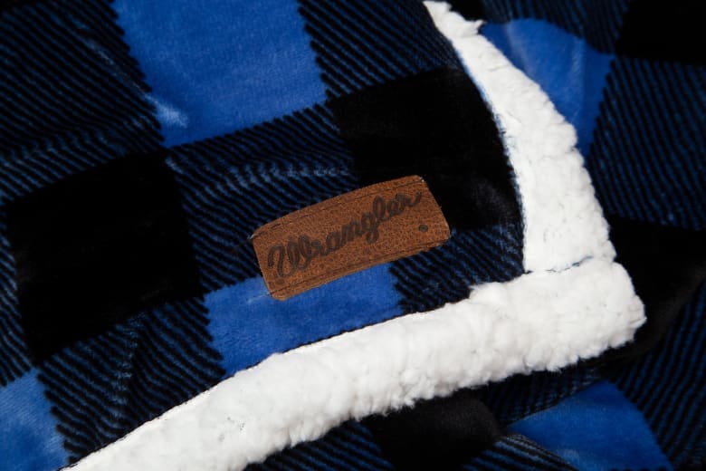 Wrangler Lumberjack Blue Throw