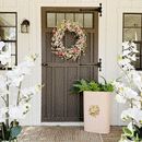 26 Inch Pink Blossom Wreath by Decor Steals