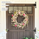 26 Inch Pink Blossom Wreath by Decor Steals