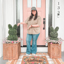 26 Inch Pink Blossom Wreath by Decor Steals
