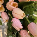 Faux Soft Pink Tulip Wreath by Decor Steals