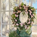 Faux Soft Pink Tulip Wreath by Decor Steals