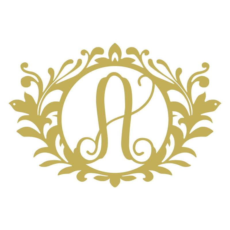 Wreath Monogram Initial