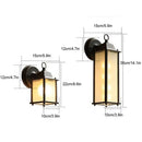 GobekUsa Black Finish Wall Lantern with Frosted Glass Shade for Outdoor Use