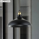 GobekUsa Wrought Iron Dome Industrial Ceiling Fixture Pendant Lighting - 12"/14" Diameter, 1 Light - Weathered Brass/Black