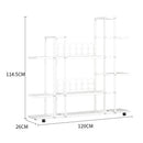 GobekUsa Wrought Iron Plant Stand with Wheels