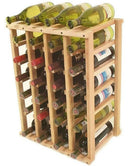 Compact Solid Wood Wine Rack Perfect for Multi Bottle Display in Kitchen, Cellar, and Retail Spaces