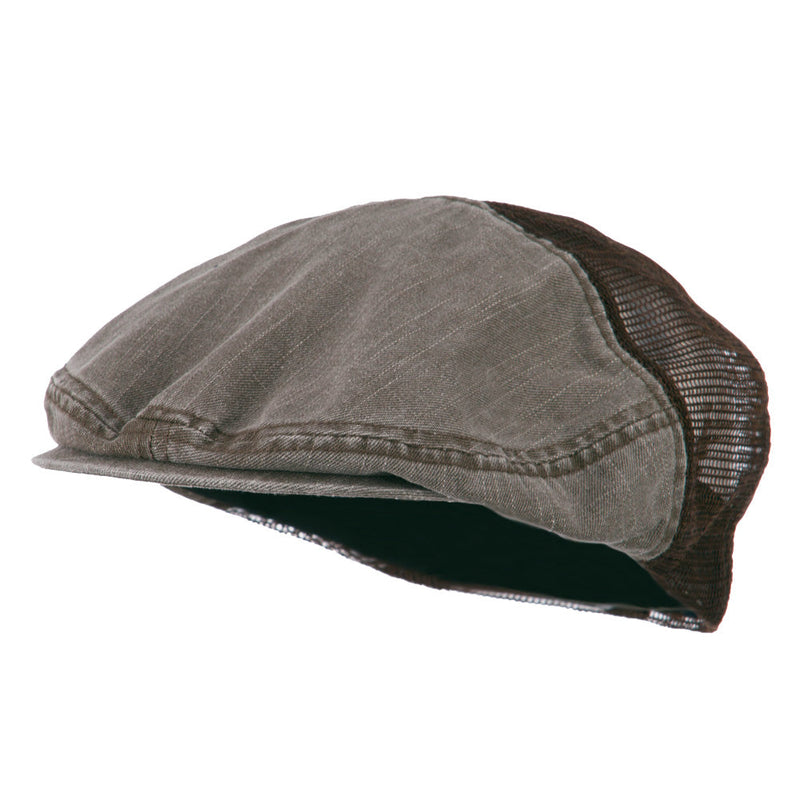 Washed Cotton Slub Twill Mesh Ivy Cap