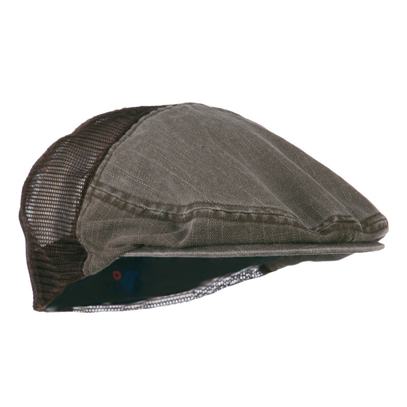 Washed Cotton Slub Twill Mesh Ivy Cap
