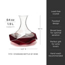 Seneca Faceted Crystal Wine Decanter by Viski