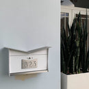 ButterFly Box in ARCTIC WHITE - Wall Mount Mailbox