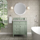 James Martin Brittany 30" Single Bathroom Vanity, Sage Green