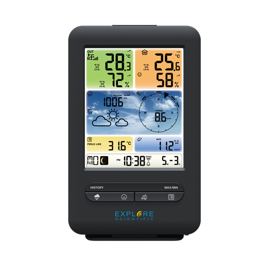 5-in-1 WiFi Professional Weather Station with Weather Underground