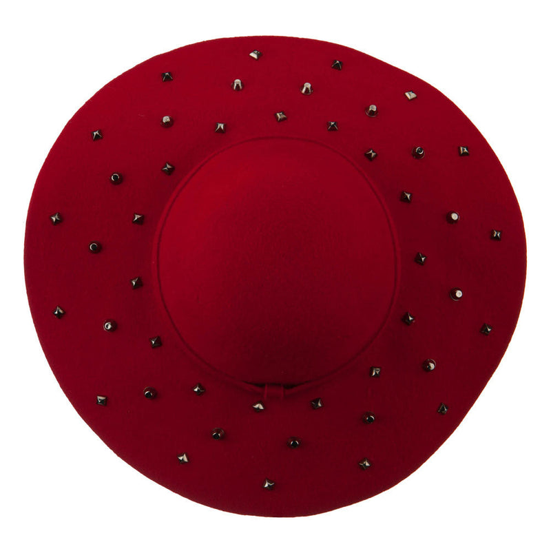 Wool Felt Studded Brim Hat