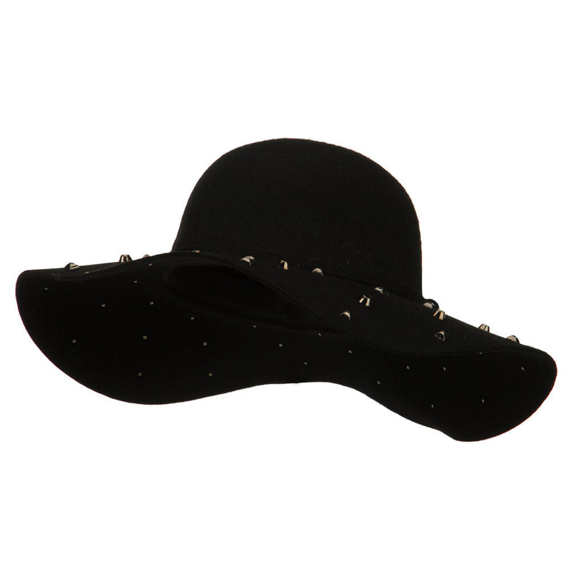 Wool Felt Studded Brim Hat