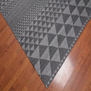 5' x 7' Handmade Geometric 100% Wool Modern Flatweave Area Rug Modern Gray