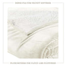 Velvet Plush Sherpa Bed Blanket - Sherpa Fleece Collection by Great Bay Home