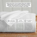 100% Cotton Woven Texture Bath Towel Set - Marbella Collection by Great Bay Home