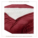 Velvet Plush Sherpa Bed Blanket - Sherpa Fleece Collection by Great Bay Home