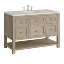 James Martin Breckenridge 48" Single Bathroom Vanity, Whitewashed Oak