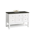 James Martin Breckenridge 48" Single Bathroom Vanity, Bright White