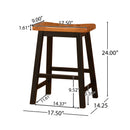 Wood 24" Saddle Stool by HouseOfZazla