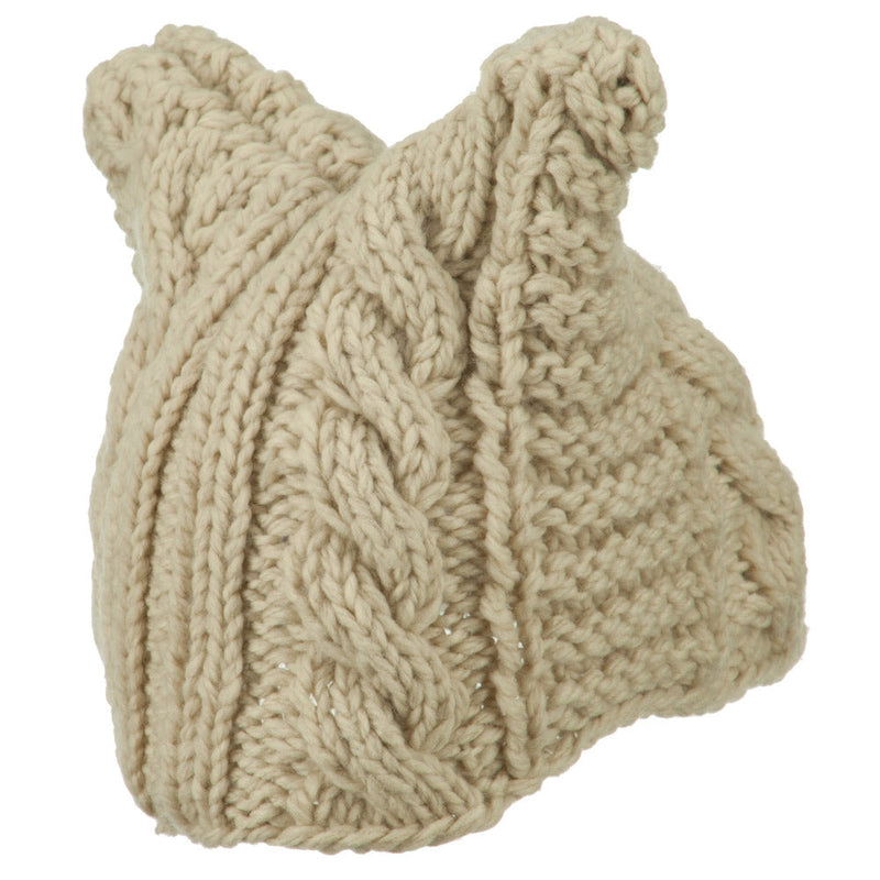 Women's Acrylic Cable Knit Beanie