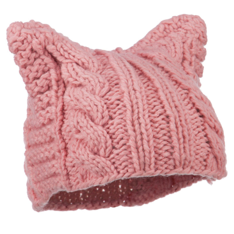 Women's Acrylic Cable Knit Beanie