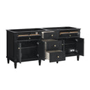 James Martin Lorelai 72" Double Bathroom Vanity, Black Onyx