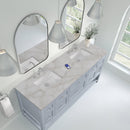 James Martin Breckenridge 72" Double Bathroom Vanity, Serenity Blue