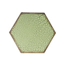 Galore 14" Side Table with Sunburst Cut Out Design
