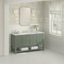 James Martin Breckenridge 60" Single Bathroom Vanity, Smokey Celadon
