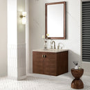 James Martin Amberly 30" Dual Mount Single Bathroom Vanity, Mid-Century Walnut
