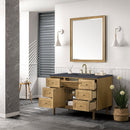 James Martin Laurent 48" Dual Mount Single Bathroom Vanity, Light Natural Oak