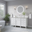 James Martin Brittany 60" Single Bathroom Vanity, Bright White