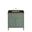 James Martin Chicago 30" Single Bathroom Vanity, Smokey Celadon